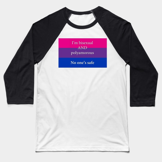 Bisexual and Polyamorous Flag Baseball T-Shirt by Libido